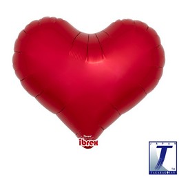 Červený fóliový balón srdce - Ibrex Jelly, 36 cm