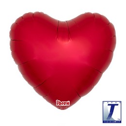 Červený fóliový balón srdce - Ibrex Jelly, 46 cm