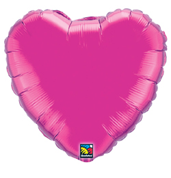 18 inch Magenta - sýto ružový fóliový balón srdce