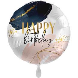 17 inch Happy Birthday Modern Vibes narodeninový fóliový balón 