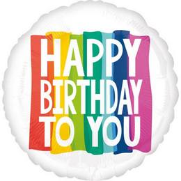 Jumbo fóliový narodeninový balón Happy Birthday To You