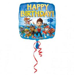 18 inch Paw Patrol Happy Birthday fóliový narodeninový balón Tlapková patrola 