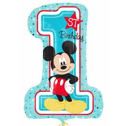28 inch myšiak Mickey Super Shape fóliový balón k prvým narodeninám