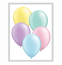 11 inch pastelový perleťový mix latexový balón (100 ks/bal)