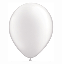 11 inch biely perleťový latexový balón (100 ks/bal)