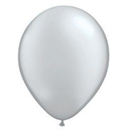 11 inch Metallic Silver okrúhly balón (6 ks/balenie)
