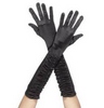 Čierne dlhé ženské rukavice