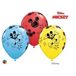 11 inch Disney Junior Mickey Mouse latexové balóny mix farieb 6kusov/balík