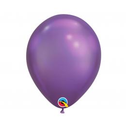 11 inch Fialové (Chrome) okrúhle latexové balóny, 28 cm, 25 ks