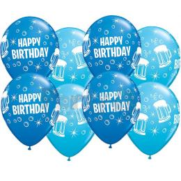 11 inch latexové balóny pivové narodeninové 6 ks/bal
