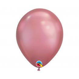 11 inch Ružové (Chrome) okrúhle latexové balóny, 28 cm, 25 ks