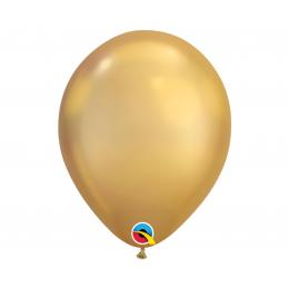 11 inch Zlaté (Chrome) okrúhle latexové balóny, 28 cm, 25 ks