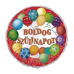 17 inch Boldog Szülinapot fóliový balón