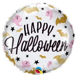 18 inch Halloween Glam Bats & Ghosts fóliový balón 46cm