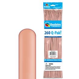 260Q ružovo zlaté - Rose Gold Q-Pak Party modelovacie balóny (50 ks/balenie)