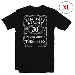 30-as Limitált Kiadás narodeninové tričko s maďarským nápisom a číslom 30, veľkosť XL