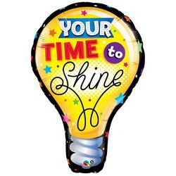 40 inch Your Time To Shine Super Shape - fóliový balón na rozlúčku so školou