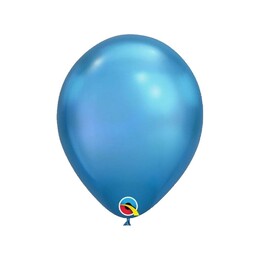 7 inch Modré (Chrome) okrúhle gumené (latexové) balóny, 18 cm,100 ks