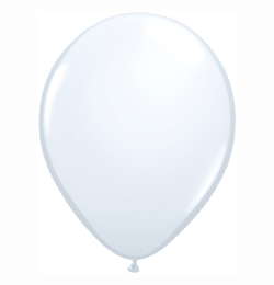 5 inch biely štandardný latexový balón (100 ks/bal)