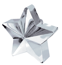 Závažie na balóny - Strieborná hviezda - 170 g