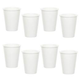 Bright White - biele papierové party poháre - 270 ml, 8 ks