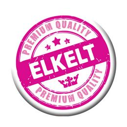 Bielo-ružový odznak na dámsku rozlúčku so slobodou s maďarským nápisom Elkelt - 5,5 cm