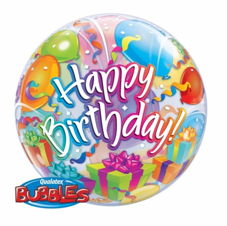 Balón Bubble - na narodeniny, darčeky a balóny, 56 cm