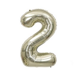 34 inch White Gold  Shape fóliový balón číslo 2