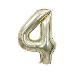 34 inch White Gold  Shape fóliový balón číslo 4