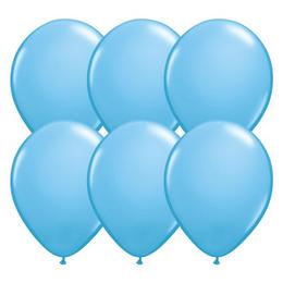 Bledomodré balóny - 28 cm, 6 ks