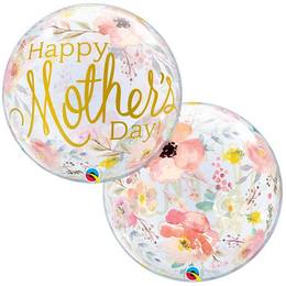 22 inch Mother's Day Watercolor Floral bubble balón ku Dňu matiek