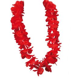 Červený Hawaii party náhrdelník
