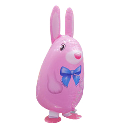 Chodiaci balón - Ružový zajačik