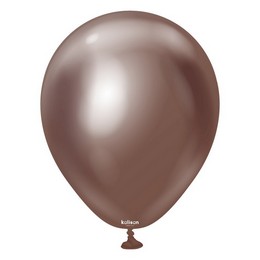 12 inch Chrome Chocolate Brown - chrómové hnedé balóny  (50 ks/balenie)