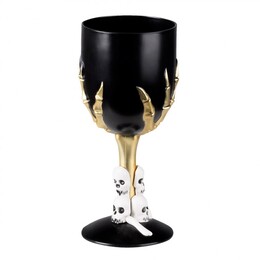 Čierny Halloweensky pohár s lebkami 300ml