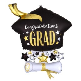 Congratulations Grad Super Shape Fólia balón promočný, 63 cm