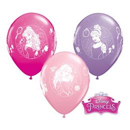 Balón - Disney princezné, farebný mix, 28 cm, 25 ks