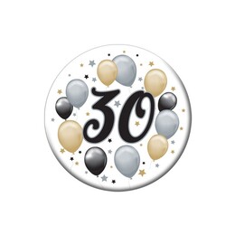 Elegantný balónikový odznak s číslom 30 , 5,5cm