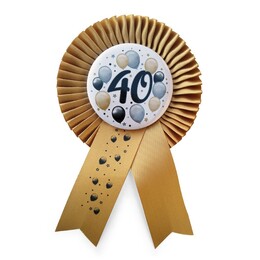 Elegantný balónikový odznak s číslom 40