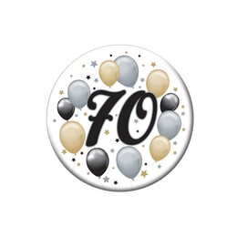 Elegantný balónikový odznak s číslom 70 , 5,5cm