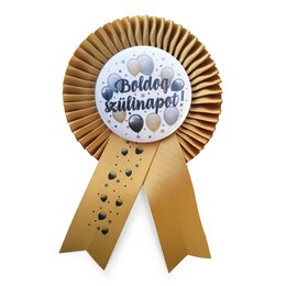 Elegantný odznak s nápisom - Boldog Szülinapot!