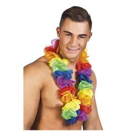 Farebná havajská reťaz do krku s veľkými kvetmi