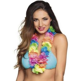 Dúhová farebná havajská reťaz do krku 