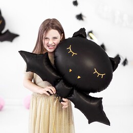 Fóliový balón čierny netopier 80 cm
