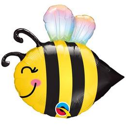 Fóliový balón na paličke milá včielka, 36 cm