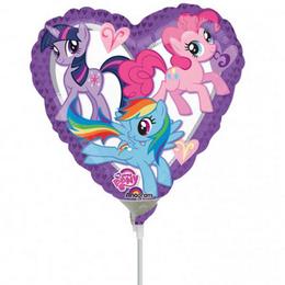 9 inch Mini Shape fóliový balón srdce My Little Pony Heart