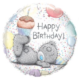 Fóliový balón Tatty Teddy Birthday Cupcake 45 cm