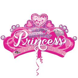 32 inch Princess Crown - korunka princeznej narodeninový fóliový Super shape balón