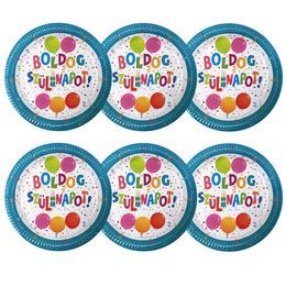 Party taniere Jamboree s maďarským nápisom Boldog Szülinapot 23 cm, 6 ks