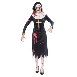 Kostým Halloweenska krvavá mníška - M